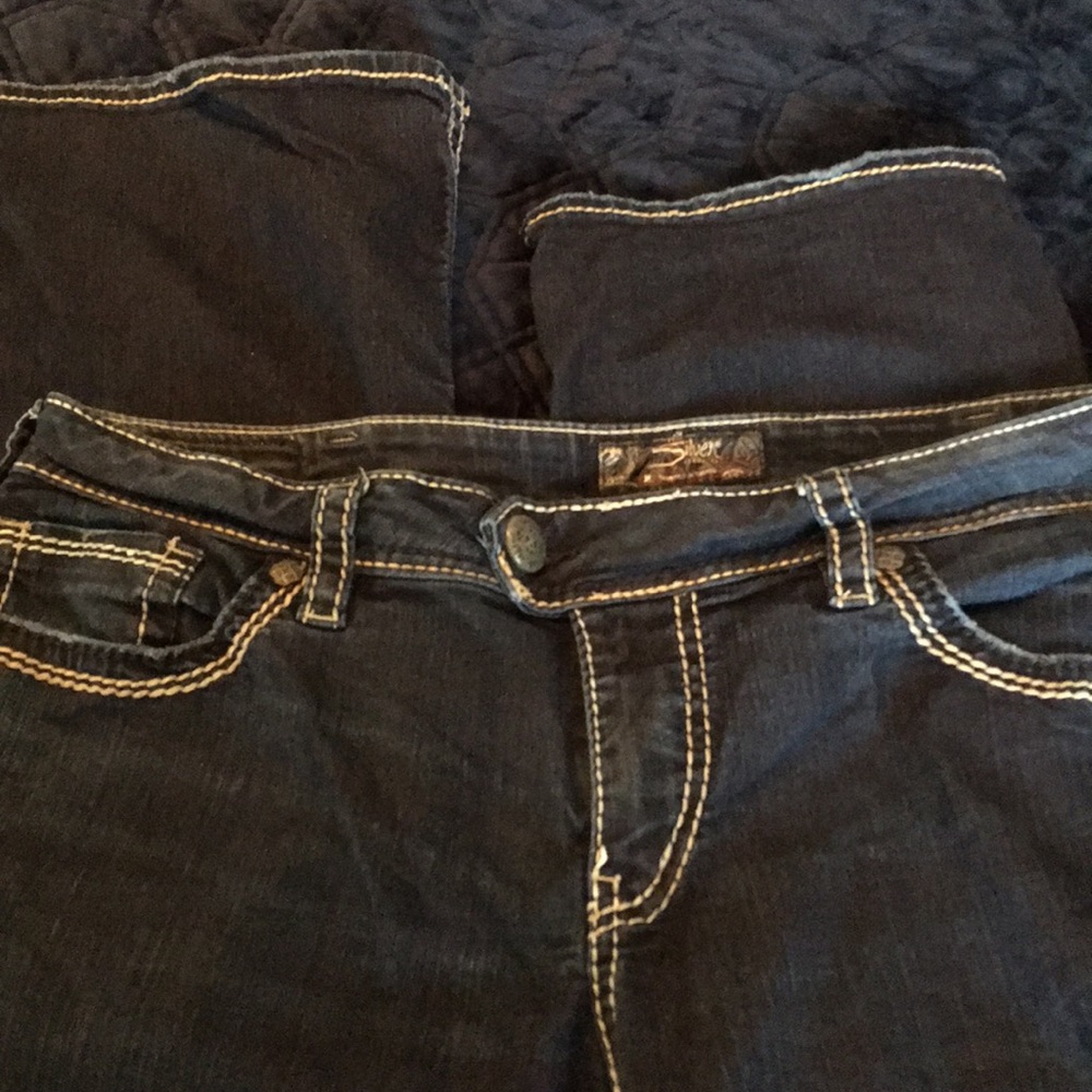 Silver bootcut jeans